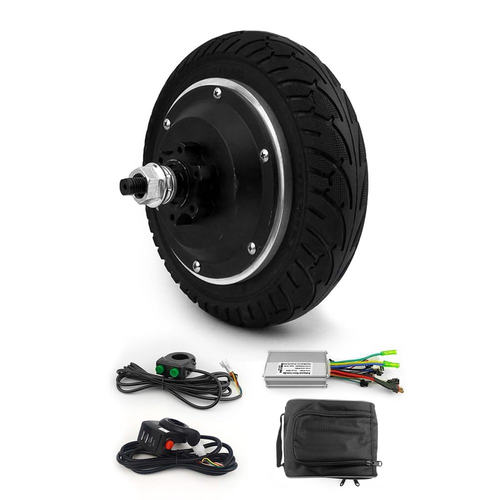 DIY 36v 350w 20KM/H 8 inch brushless gear hub scooter motor bldc for kickscooter (48V 350W)