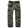 Men's Straight-Fit Vintage Stretch Cargo Pant Casual Military Army Camo Cotton Camouflage Pants with Pockets (31,Army Green 1) view 1