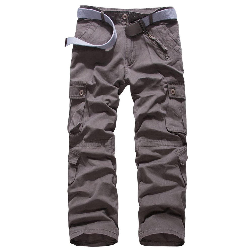 Men's Straight-Fit Vintage Stretch Cargo Pant Casual Military Army Camo Cotton Camouflage Pants with Pockets (36,Army Green 2)