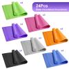 24 Pack 24 Pcs 3 mm Thick Yoga Mat Bulk, Exercise Workout Non Slip Fitness Pad for Women Kids Gym Home Yoga Pilates, Reliable Sturdy Material and Easy to Clean (Multiple Colors) view 4