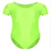 YONGHS Men's Glossy Stretch Swimsuit Leotard Bodysuit Underwear Bikini Thongs Wrestling Singlet Fluorescent Green X-Large view 1