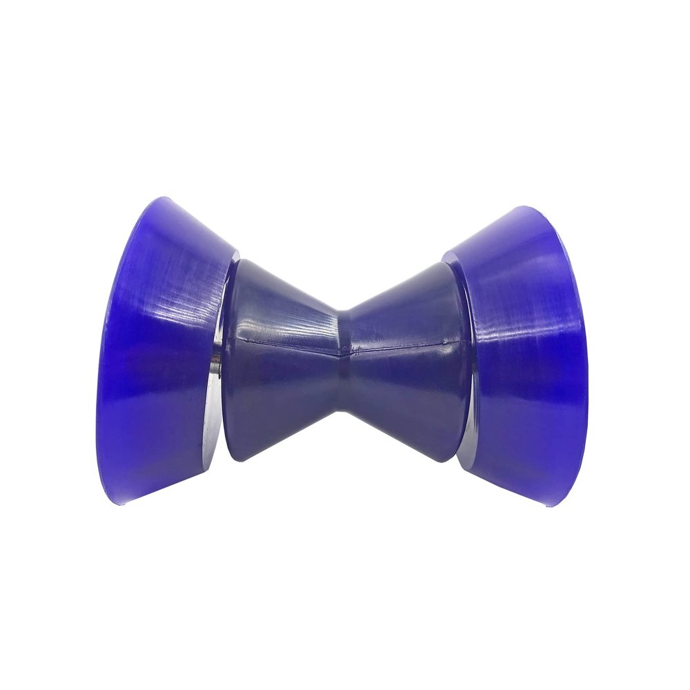 3 Inch Boat Trailer Roller Assembly Bow Stop Bell Roller with 1/2 Inch Shaft fits 3 Inch Bracket, Polyurethane