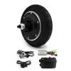 DIY 36v 350w 20KM/H 8 inch brushless gear hub scooter motor bldc for kickscooter LCD throttle (48V 350W) view 1