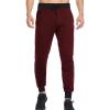 Jogger Sweatpants for Men Elastic Waist Loose Lounge Pants with Drawstring Slim Fit Slacks Athletic Track Pants (Red,Small) view 1