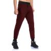 Jogger Sweatpants for Men Elastic Waist Loose Lounge Pants with Drawstring Slim Fit Slacks Athletic Track Pants (Red,Small) view 2