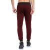 Jogger Sweatpants for Men Elastic Waist Loose Lounge Pants with Drawstring Slim Fit Slacks Athletic Track Pants (Red,Small) view 3