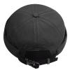 Croogo Black Beanie Quick Drying Brimless Hats Lightweight Daily Beanie Docker Cap Sailor Rolled Cuff Harbour Hat,Black-CT86 view 2