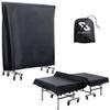 Golkcurx Ping Pong Table Cover,Table Tennis Cover Waterproof Sunproof Indoor & Outdoor Fits Universal 9x5 FT Tables (Black) (R01) view 1