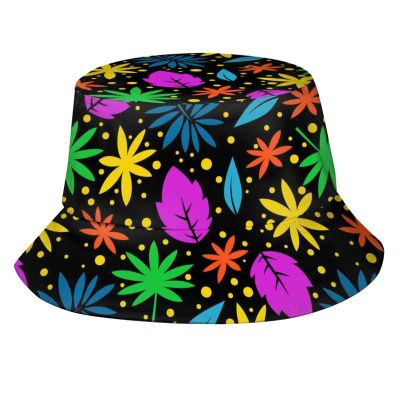 Tropical Leaves Bucket Hat Sun Hat for Women Men Summer Vacation Travel Beach Packable Fisherman Hat