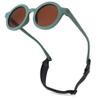 Hycredi Bendable Round Baby Polarized Sunglasses Flexible with Strap for Newborn Infant Toddlers Age 0-24 Months-Green/Brown