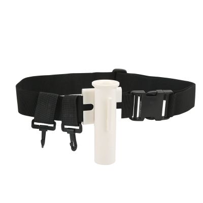 HOHXFYP Fishing Rod Belt,Robust ABS Plastic Flexible and Regulable Fishing Fighting Belt,Hook Design Simple Fishing Rod Holder for Rock Fishing Boat Fishing