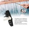 HOHXFYP Fishing Rod Belt,Robust ABS Plastic Flexible and Regulable Fishing Fighting Belt,Hook Design Simple Fishing Rod Holder for Rock Fishing Boat Fishing view 2