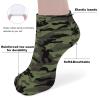 Army Green Camouflage Ankle Socks Soft No Show Socks Cushion Low Cut Socks 5 Pairs for Men Women view 4