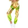 Reflective Pants For Women Shiny Metallic Pants Holographic Glitter Rave Dance Pants Festival Clothing Parachute Pants For Women Hip Hop Trousers Streetwear Pants 80s 90s Kpop Outfits Golden XX-Large view 2