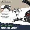 Arksen Hitch Mounted Bike Rack Smart Tilting 2-Bike Platform Style 150 lbs Capacity Carrier for Standard, Fat Tire and Electric Bicycle Fits SUV Pickup Truck RV Camper - 2 inch Receiver view 4