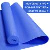 16 Pack 24 Pcs 3 mm Thick Yoga Mat Bulk, Exercise Workout Non Slip Fitness Pad for Women Kids Gym Home Yoga Pilates, Reliable Sturdy Material and Easy to Clean (Dark Blue) view 4