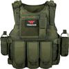 BOMTURN Tactical Airsoft Vest Upgrade Adjustable Modular Paintball Vest Outdoor Fit Adult view 1