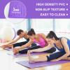 16 Pack 24 Pcs 3 mm Thick Yoga Mat Bulk, Exercise Workout Non Slip Fitness Pad for Women Kids Gym Home Yoga Pilates, Reliable Sturdy Material and Easy to Clean (Purple) view 3