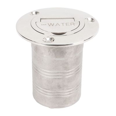 Bulkhead Fitting, Deck Filler 2 Inch 316 Stainless Steel for Trailer (WATER)
