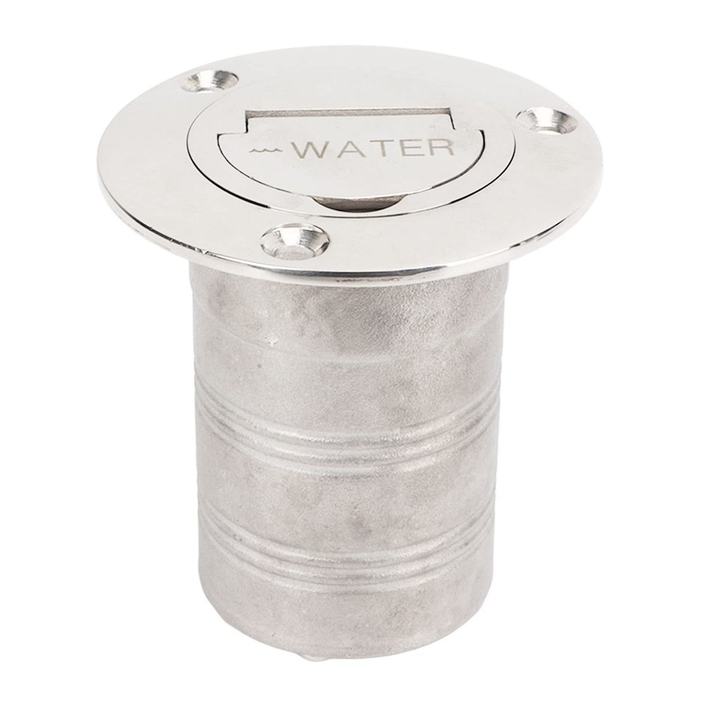 Bulkhead Fitting, Deck Filler 2 Inch 316 Stainless Steel for Trailer (WATER)