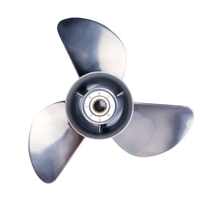 CAPTAIN 13 x 19 Pitch Propeller fit Johnson Evinrude 45 50 55 60 65 70 75 85 88 90 100 110 112 115 120 125 135 HP Engines, 13 Spline Tooth RH Stainless Steel Outboard Propellers