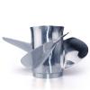 CAPTAIN 13 x 19 Pitch Propeller fit Johnson Evinrude 45 50 55 60 65 70 75 85 88 90 100 110 112 115 120 125 135 HP Engines, 13 Spline Tooth RH Stainless Steel Outboard Propellers view 4