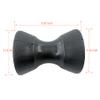 Wonwopn 4 Inch Boat Trailer Roller Assembly Bow Stop Bell Roller with 1/2 Inch Shaft fits 4 Inch Bracket, Polyurethane view 4