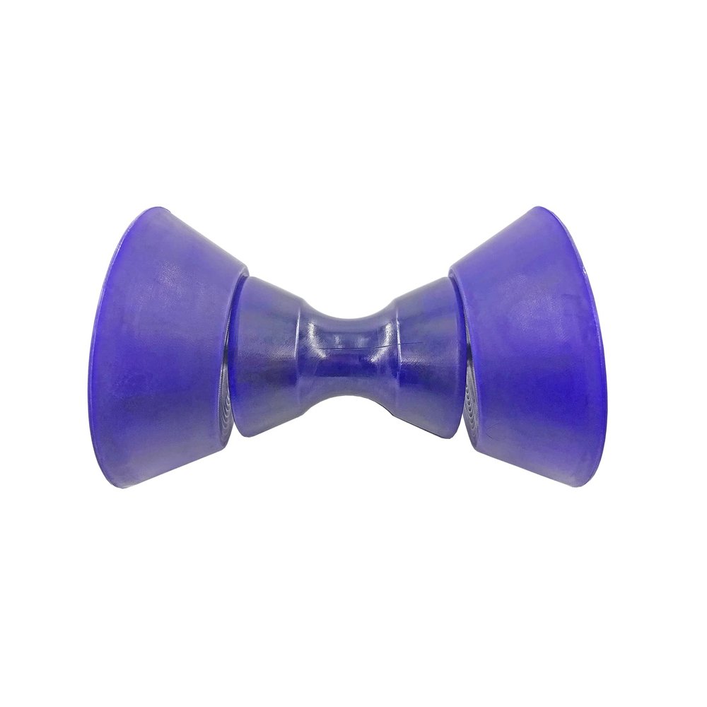 Wonwopn 4 Inch Boat Trailer Roller Assembly Bow Stop Bell Roller with 1/2 Inch Shaft fits 4 Inch Bracket, Polyurethane