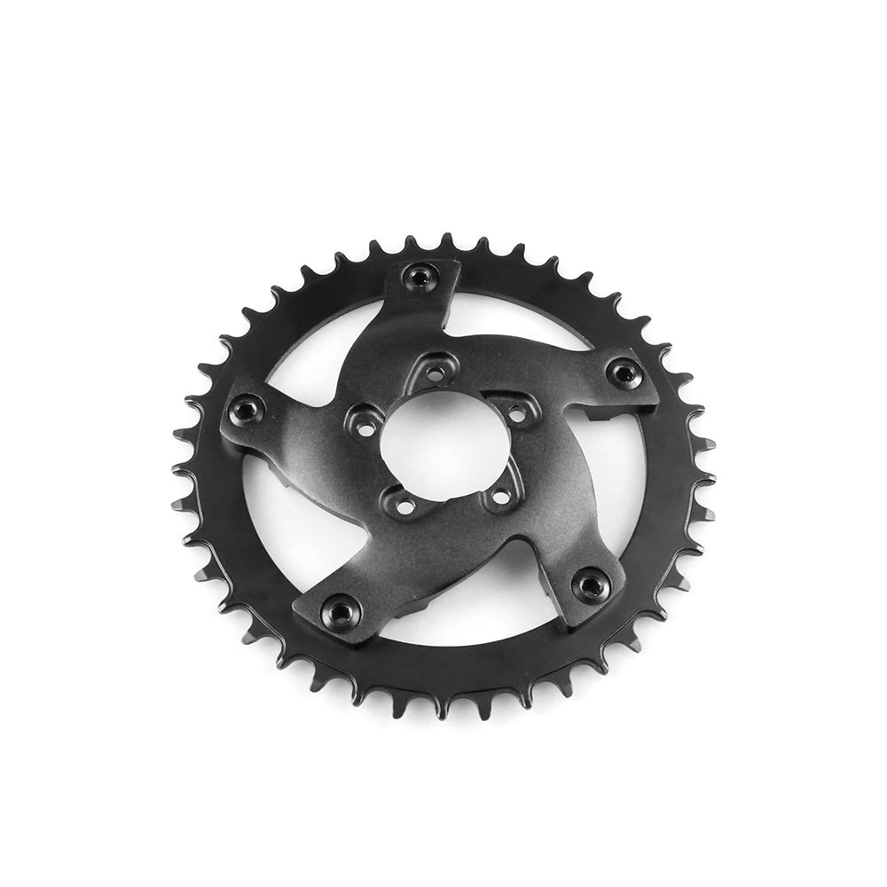 BAFANG 8fun Black Chain Ring Chain Wheel for BBSHD Mid Drive Ebike Electric Bicycle Mountain Bike Road Bike 40T 42T 44T 46T