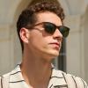CARFIA Retro Acetate Polarized Sunglasses for Men UV400 Protection Driving Outdoor Anti-Glare Sun Glasses view 3