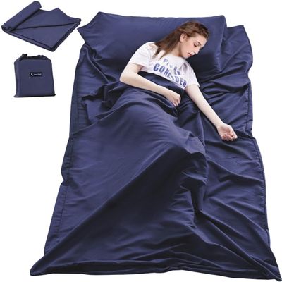 Sleeping Bag Liner Travel Sheets for Hotel Camping Sheets Travel Bed Sheets for Hotel Lightweight Single &Double Compact Sleeping Bag Sack Breathable Travel Sleeping Bag for Hotels Adult Compact Sacks