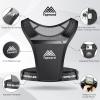 Topward Running Vest Phone Holder for Men Women, Waterproof Cell Phone & Key Pouch, Reflective Hydration Vest Train Free Workout Gear - Lightweight, Breathable Mesh Pockets - Adjustable Waistband view 2