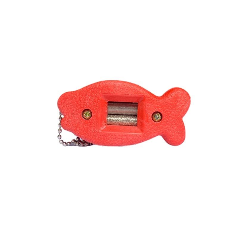 kkekos Ice Skates Blade Sharpener Knife Shoe Sharpener Grindstone Grinding Tool for Ice Skates Shoes (Red)