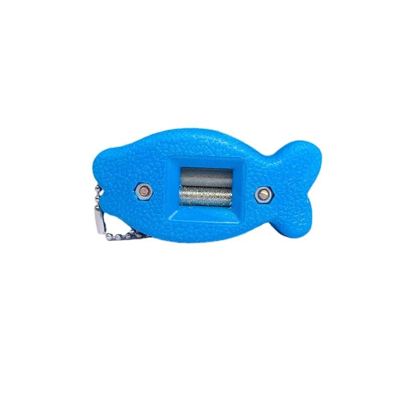 kkekos Ice Skates Blade Sharpener Knife Shoe Sharpener Grindstone Grinding Tool for Ice Skates Shoes (Blue)