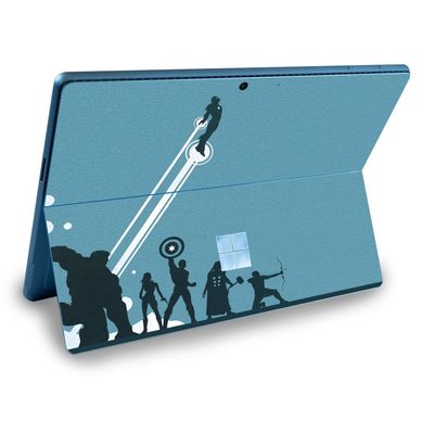 MightySkins Skin Compatible with Microsoft Surface Pro 9 (2022) - Super Squad | Protective, Durable, and Unique Vinyl Decal wrap Cover | Easy to Apply & Change Styles | Made in The USA