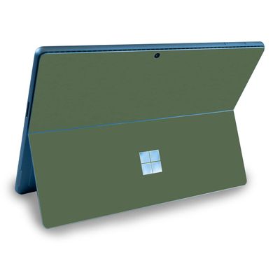 MightySkins Skin Compatible with Microsoft Surface Pro 9 (2022) - Solid Olive | Protective, Durable, and Unique Vinyl Decal wrap Cover | Easy to Apply & Change Styles | Made in The USA