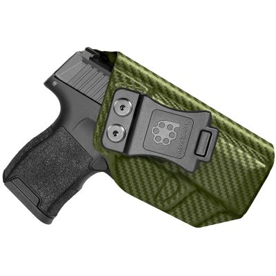 Amberide Sig P365/P365 SAS/P365X IWB Holster, Kydex-Boltaron Inside Waistband Fit Sig P365 9mm, Secure Retention, Quick Draw, 030 Cant