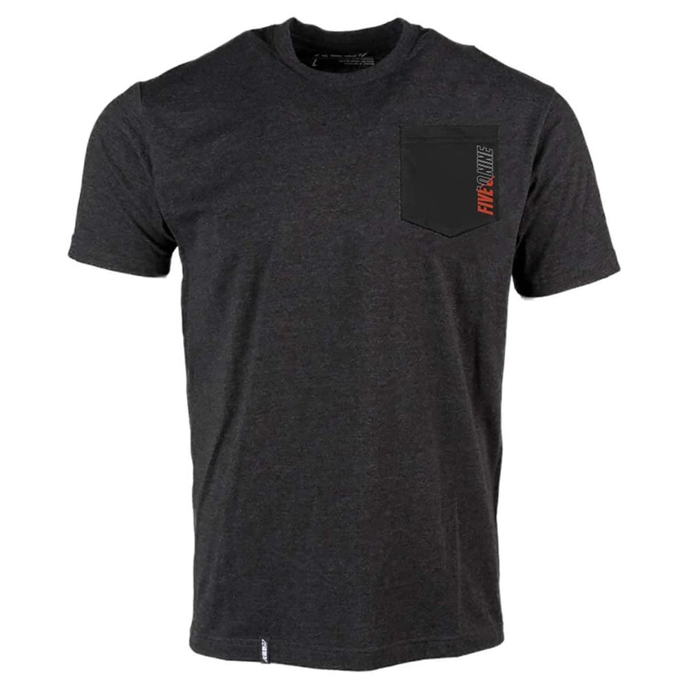 509 Arsenal T-Shirt (Charcoal Heather with Red - Large)