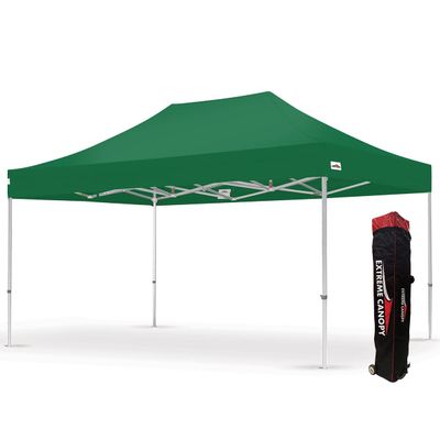 Extreme Canopy Heavy Duty Aluminum Instant Popup Canopy (10ft x 15ft, Green)