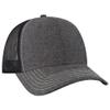 Ashen Fane Low Profile Cotton Blend Chambray Mesh Back Adjustable Snapback Baseball Hat, Black Ver.2 view 1