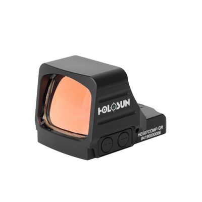 HOLOSUN HE507COMP-GR Green CRS 2 MOA Dot & 8/20/32 MOA Circle Reflex Pistol Sight with Large Objective Lens - Durable Shake-Awake Parallax-Free Aluminum Handgun Sight