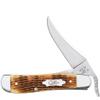 Case XX WR POCKET KNIFE RUSSLOCK - ANTIQUE BONE ROGERS CORN COB JIG, ITEM 52850, LENGTH CLOSED 4 1/8 INCH (61953L SS) view 1