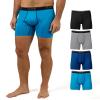 32 Degrees Men 4 Pack Cool Active Boxer Brief | Anti-Odor | Quick Drying | 4-Way Stretch, Emotion/Neon/Grey/Black, Medium view 1