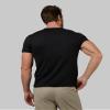 32 Degrees Mens 4 Pack Cool V-Neck T-Shirt | Anti-Odor | Quick Drying | 4-Way Stretch, Black, Large view 4