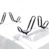 2 Pair Kayak Rack Canoe Carrier Boat Paddle Board Surfboard Roof Top J Bar Mount on Crossbar with 4 pcs Tie Down Straps view 1