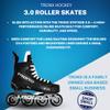 TronX Stryker 3.0 Senior Adult Junior Kids Inline Roller Hockey Skates, New for 2023 (Skate Size 8 (Shoe Size 9-9.5)) view 3