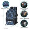 WOLT | Basketball Equipment Backpack, Large Sports Bag with Separate Ball Holder & Shoes Compartment, Best for Basketball, Soccer, Volleyball,Gym,Travel(Camouflage Blue) view 2
