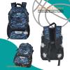 WOLT | Basketball Equipment Backpack, Large Sports Bag with Separate Ball Holder & Shoes Compartment, Best for Basketball, Soccer, Volleyball,Gym,Travel(Camouflage Blue) view 4