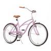 ACEGER 24 26 Inch Women Beach Cruiser Bike, Single Speed and 7 Speed, Adult Hybrid Bike Commuter Bicycle, Hi-Ten Steel Frame with Adjustable Handlebar and Saddle, Multiple Colors view 1
