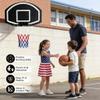 Rakon Door Wall-Mounted Indoor Outdoor Use Basketball Game Wall-Mounted Basketball Hoop Backboard PE Shatter-Proof Backboard (Square Black) view 4